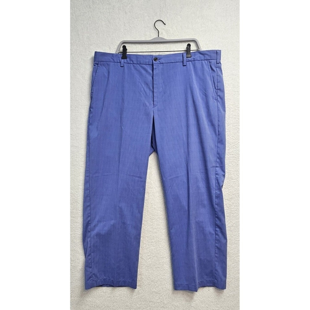 Izod Golf Blue Plaid Pants Straight‎ Leg Trousers 42/30
